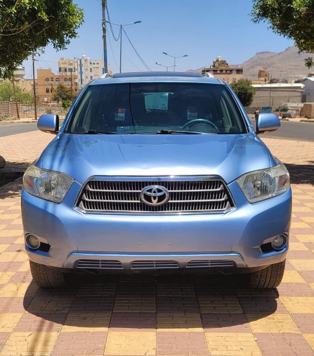 🚘 للبيع تويوتا هايلاندر فئة هايبرد ليميتد موديل 2008_ واررررد أمريكي_ لون بحري 🩵